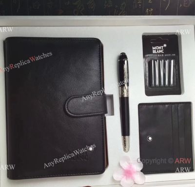 New Replica Montblanc Notebook Set w/ Daniel Defoe Fountain - 4 items
